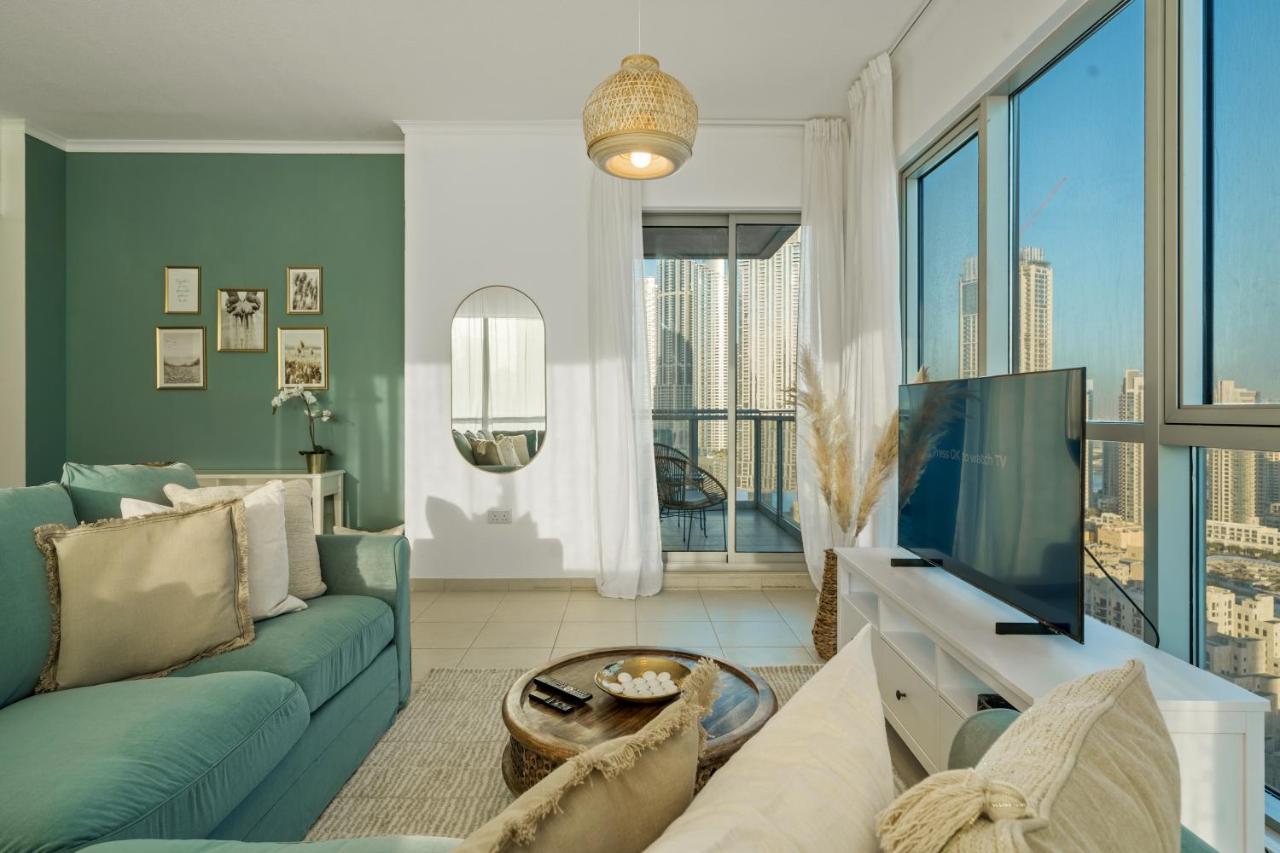 Chic And Zen Apartment, Near Burj Khalifa Tower Dubai Exteriör bild